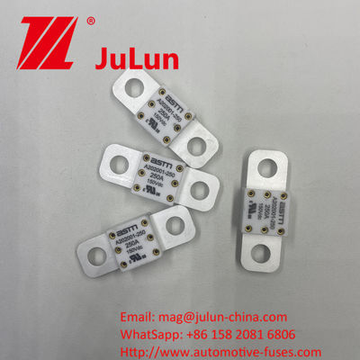 Sistem Traksi EV Keramik A202001 250A 150VDC Sekring dengan Kapasitas Patah Tinggi 400A 500A 16-20KA