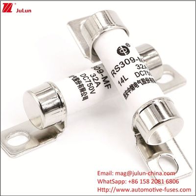 Energy Electric Vehicle Fuse 750VDC Protection DC Fuse untuk EV HEV Skenario Aplikasi Jenis Terminal Kapal