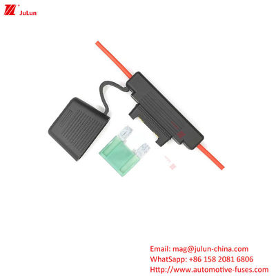58v PVC Automotive Fuse Holder Terminals Tin Brass In Line