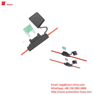 58v PVC Automotive Fuse Holder Terminals Tin Brass In Line