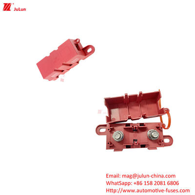 Kinerja Panas ANS Fuse Holder Untuk Peralatan Listrik Di Mobil Merah Dan Hitam Plastik Case Nylon