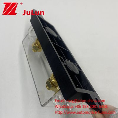 Dust Proof ADL FUSE HOLDER BLACK BACKGROUND Bolt Rated Current/ Per Kolom 20A 30A 80A 100A 200A 300A 400A 500A