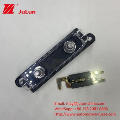 ANL Bolt Dust Proof Design Car Fuse Holder Hitam Biru Transparan Emas