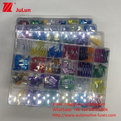 MTOF Automotive Blade Fuses 2A 32V PA66 Material Kuningan Untuk Mobil Produksi Massal Dalam SUV