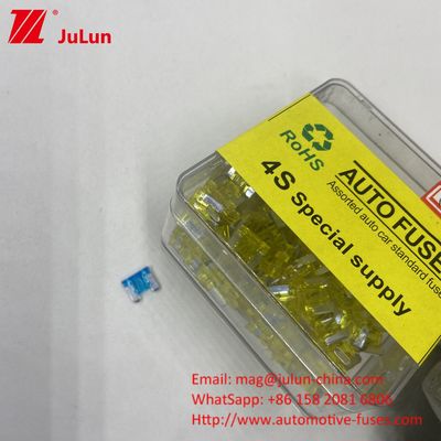 Auto Blade Fuses 40A 32V Terbuat Dari PA66 Kuningan Untuk Mobil SUV Truk