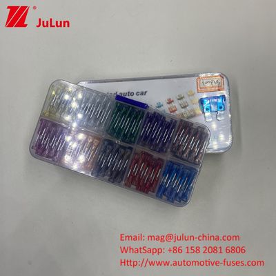 Truk Offroad Blade Fuse Boxed 10A 32V Pemutus sirkuit kendaraan untuk elektronik otomotif 0337 0237 0899 0999 0299