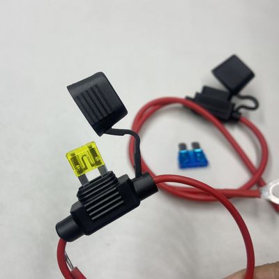 50A 15A 30A 60A Sistem Daya Untuk Mobil Pemegang Sekring Mobil Terapkan pada Sekring MIDI dan Dirancang untuk Bahan Kuningan Alloy Zinc ABS