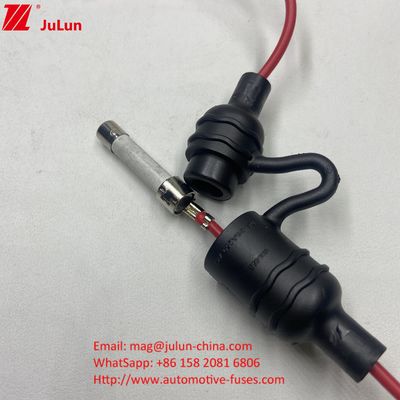 Pemegang Kotak 6*30 LED Lampu Luar Ruang Ur Inline 5x20 Tabung Kaca Tahan Air Di Saluran Sekerjataan