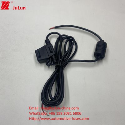 sekring 50A arus maksimum merah 10AWG kawat 280mm total panjang inline pemegang sekring
