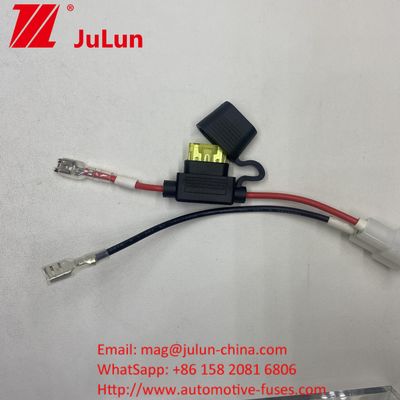 20A Power Battery Terminal Fuse holder dengan SAE ke konektor Spade Pigtail wanita