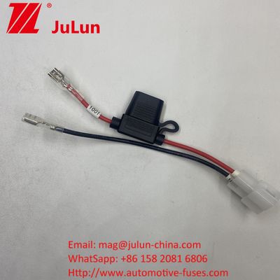 15A Fuse Holder Wire Harness dengan Automotive Electric Vehicle Wire Harness EV Wiring Assembly dengan Perlindungan Fuse