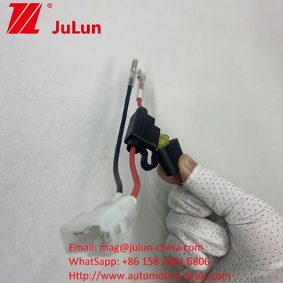 Fuse Battery Connector Extension Cable Wire Harness Connector Holder Dengan Konektor 2 Pin Merah Truk Electric ATV Ebike