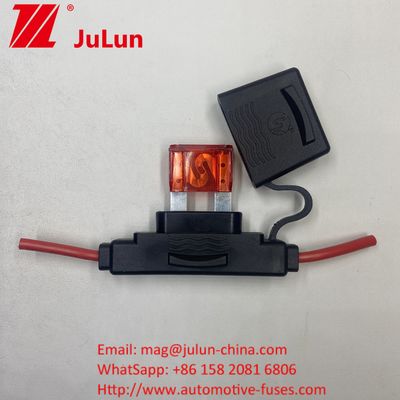 ATC/ATO Custom Inline Fuse Holder 14Awg 16Awg 18AWG 20AWG Kabel harness 80amp blade sekering otomotif sekering otomotif