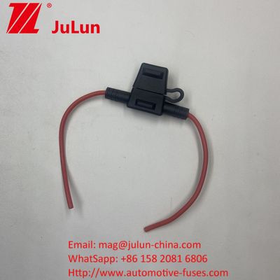12V Automotive ATC Car Blade Fuse HolderTap In Line Mini Fuse Holder dengan 10 Gauge Wire