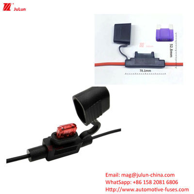 Pemegang sekering colokan mobil, pemegang sekering colokan sabuk, besar, menengah, pemegang sekering mobil tahan air