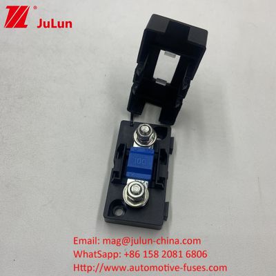 ANS / MIDI / MINI Car Fuse Holder 48V 72V untuk 20A-200A Bolt-on Midi Fuse