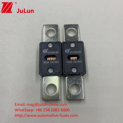 EV320-5X / 5C Baterai Otomotif 300A 70VDC Charger Fuse Dengan DC Fuse Untuk EV HEV Perlindungan Termasuk