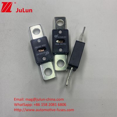 EV320-5X 80A 70VDC SINOFUSE Fuse Keramik Otomotif Ukuran Kecil Perlindungan Sirkuit Singkat Tembaga Perak Kuarsa Pasir Emas