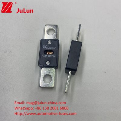 EV320-5X 100A 70VDC Keramik Fuse Mobil Karakteristik Listrik 1.0 Dalam 4 Jam 3.0 Dalam 10s Max