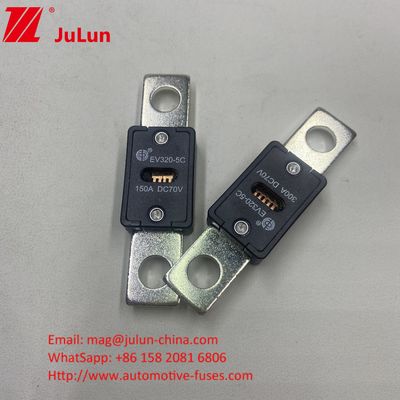 EV320-5C 200A 70VDC Fuse pengisian cepat kendaraan listrik 68*19*10mm Jarak lubang 51mm