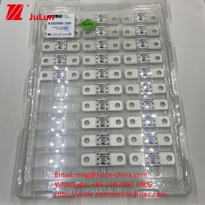 Pemutus sirkuit otomotif A202008 100A 100VDC EV FUSE ASTM