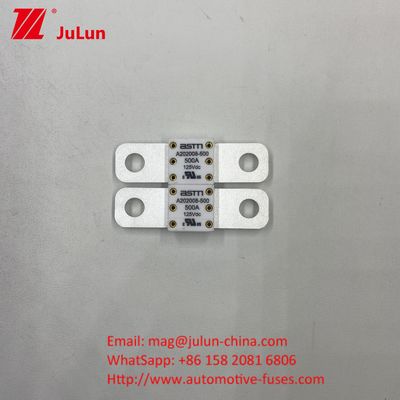 Pemutus sirkuit otomotif A202008 100A 100VDC EV FUSE ASTM