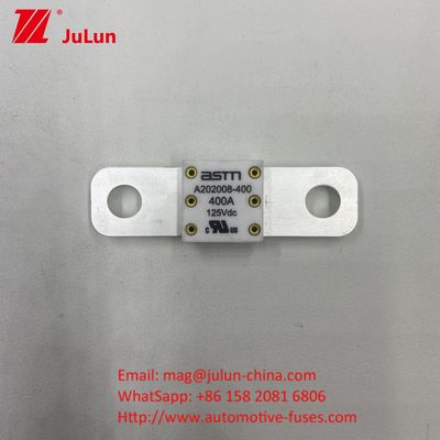 A202008 ASTM 350A 125VDC Fuse Keramik Otomotif Karakteristik Listrik 1.0In 4 Jam 3.0In 10s Max Ukuran Kecil untuk Perlindungan Sirkuit Singkat