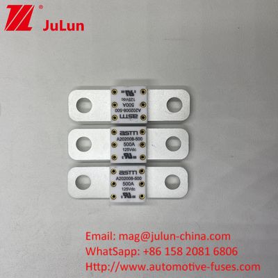 Fuse baterai mobil ASTM 50.8 Jarak antara 2 lubang 200A 125VDC 20KA