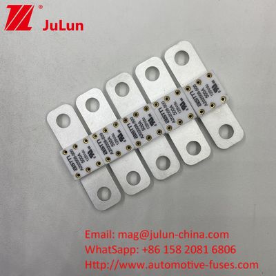 ASTM 400A 125VDC Keramik Metal Baterai Mobil Fuse Untuk Industri Otomotif 68 * 17.7 * 12mm