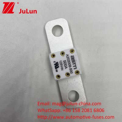 500A 125VDC High Current Rating Battery Fuse Untuk Kompatibilitas Universal