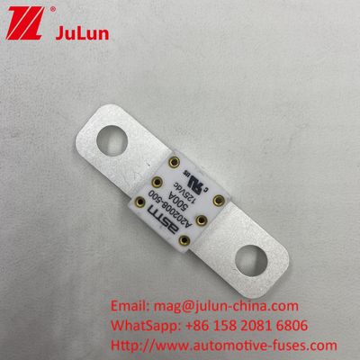 Bolt Keramik 200A 125VDC Baterai Fuse Mobil Putih Dijamin Kinerja
