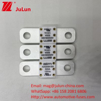 Fuse Baterai Keramik Mobil 300A 125VDC Kompatibilitas Mobil Universal