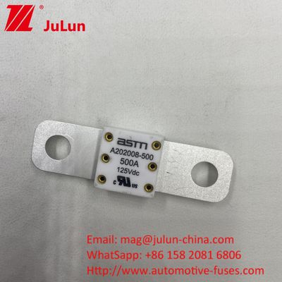 Kendaraan Listrik EV Warna Putih 350 Amper Fuse Keramik 125VDC