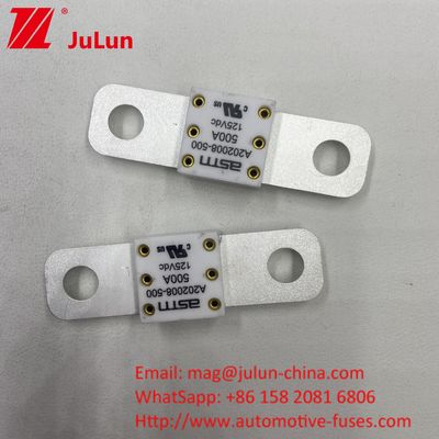 150A 125VDC Keramik Construction Blade AMG Baterai Mobil Fuse Mega Dan Logam