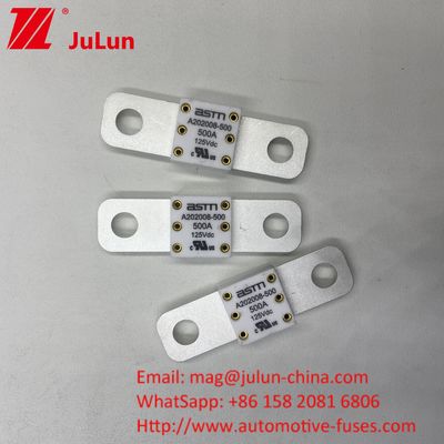 300A 125VDC ASTM M8 Bolt Car Battery Fuse Durable Long Lasting untuk aplikasi tugas berat