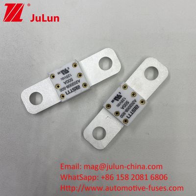 Fuse Baterai Mobil Keramik 350A 125VDC Kapasitas Patah Tinggi Di bawah 125Vdc
