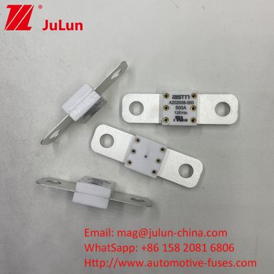 Truk 400A 125VDC Jarak Antara 2 Lubang 50.8mm Fuse Baterai Mobil Untuk Sistem Komunikasi Lift