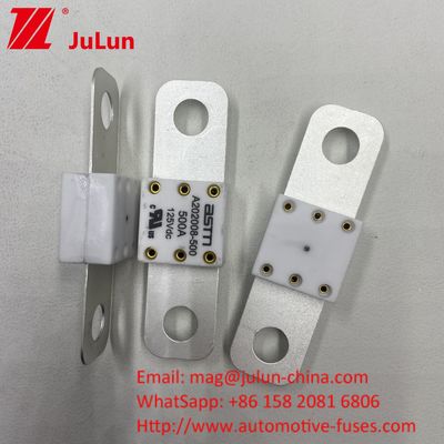 200A 125VDC Fuse Kendaraan Listrik Mobil Untuk EV 125VDC Voltage Jarak Lubang 50,8mm