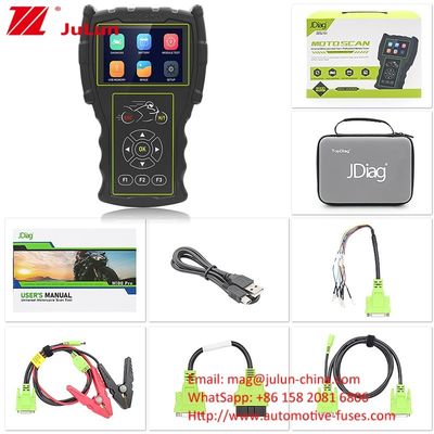 Detektor Sepeda Motor M100 Pro Moto Scanner ECU OBD alat diagnostik kesalahan JDiag