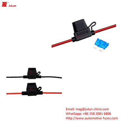 Mobil yang sangat baik Waterproof Insert Fuse Holder Desain alur kartu yang sempurna Secara efektif Menghindari Penyerapan Air Fenomena kerusakan