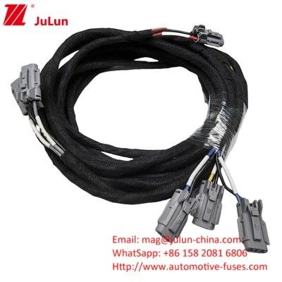 Waterproof Automotive LED headlight Socket Wire Adapter H1 9005/9006 Wanita ke Pria PVC Isolasi Low Beam Plug