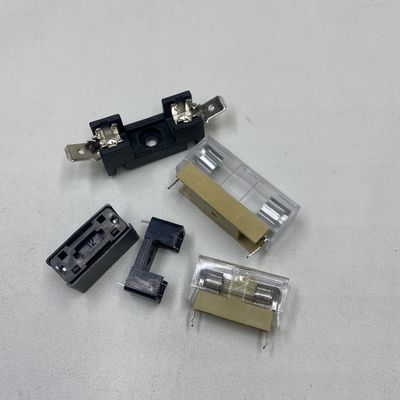 Pemasangan papan PCB 6*30mm pemegang sekering mobil dengan pemegang sekering kaca 5*20mm