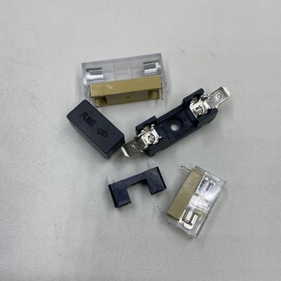 Pemasangan papan PCB 6*30mm pemegang sekering mobil dengan pemegang sekering kaca 5*20mm