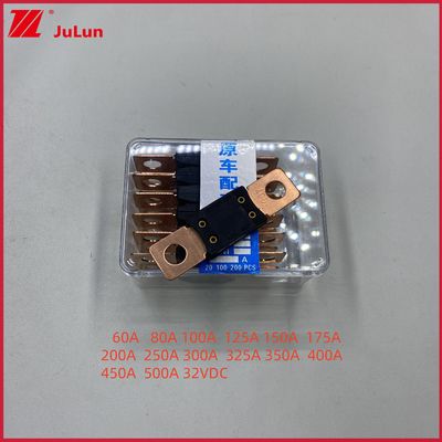 400A 32V Mega Fuse Bolt Down Auto Fuse Audio Holder 0298040.ZX Fuse Kendaraan 60A 80A 100A 125A 150A 200A 250A 300A 400A 450A 500A Terminal Tipe 32VDC