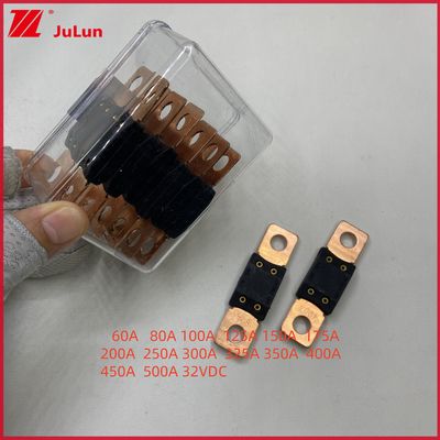 Fuse kecil Bolt tipe high current fuse 00: 0298350. ZXH Fuse 350A 32V 6Automobile Trucks Baterai mobil