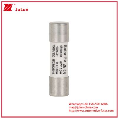 15A 1000VDC GPV Fuse 10*38 Untuk Sistem Tenaga Surya IEC60269-6