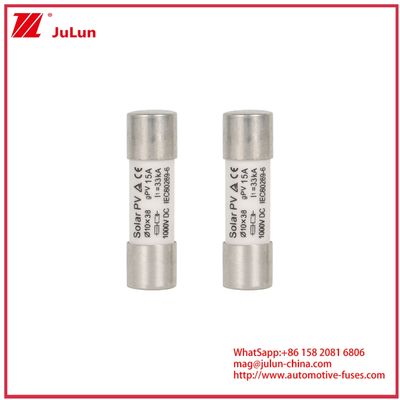 15A 1000VDC GPV Fuse 10*38 Untuk Sistem Tenaga Surya IEC60269-6