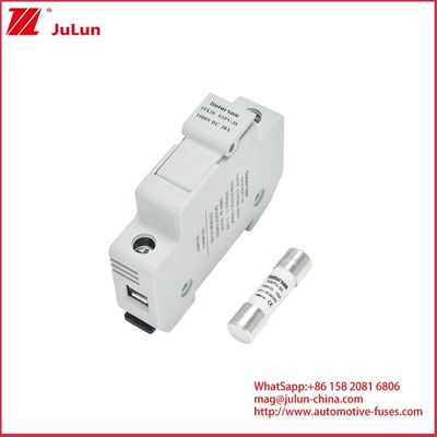 15A 1500VDC GPV Fuse Keramik Photovoltaic Tegangan Tinggi Tubular