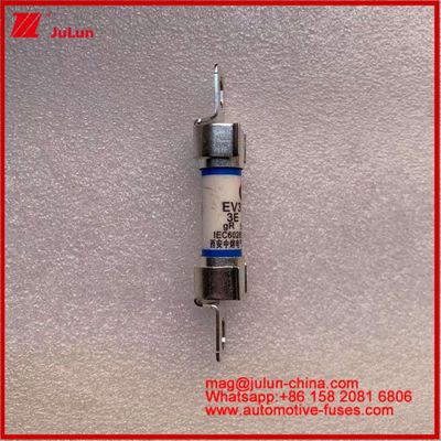 EV Energy 10*38mm Tubular Fuse EV315-M 3E 15A 500VDC Untuk Kendaraan Listrik Pemasangan baut Memenuhi Standar JASO D622