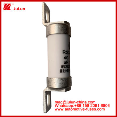 RS308-HB 4G 100A AR 750VDC 50KA Fuse Untuk Perlindungan Sirkuit Otomotif Kinerja Sesuai dengan Desain Tubular Keramik JASO D622